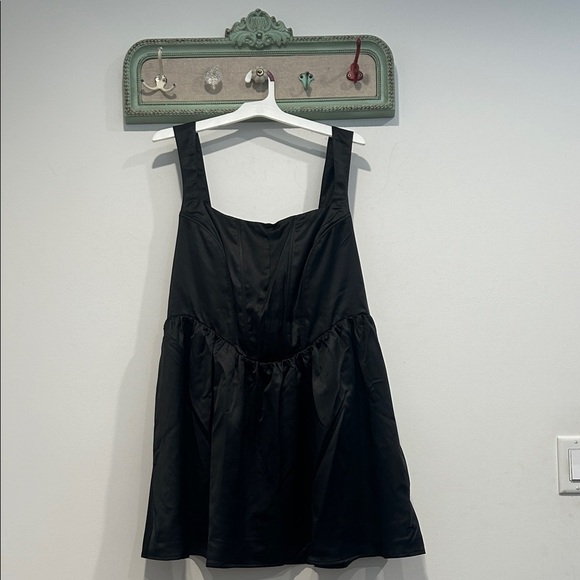 Wild Fable Black Satin Mini Fit & Fare Magic Moves Dress plus size xxl new - Picture 1 of 7